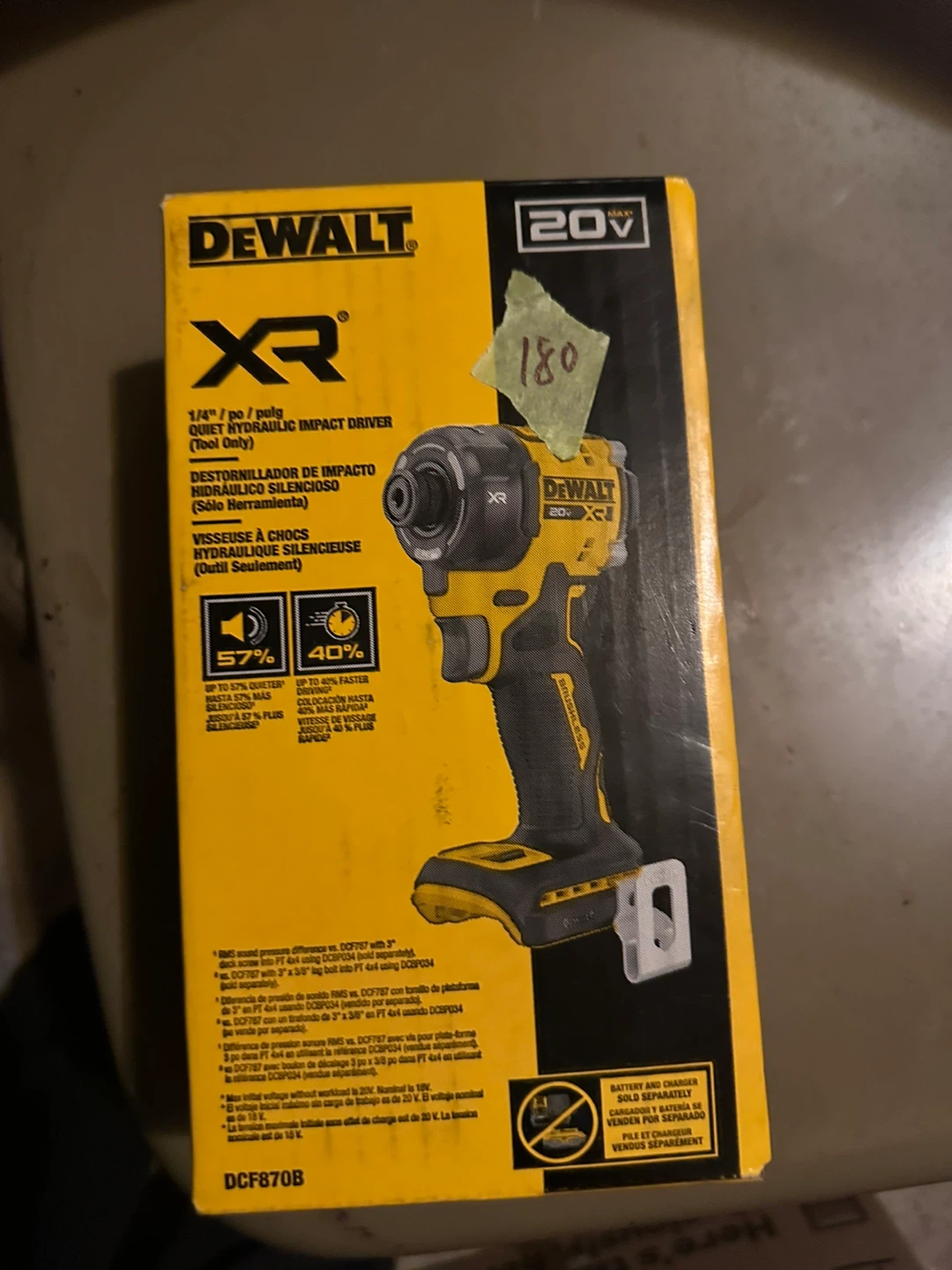 Firm price 20V MAX XR Quiet Hydraulic Impact Driver DCF870B