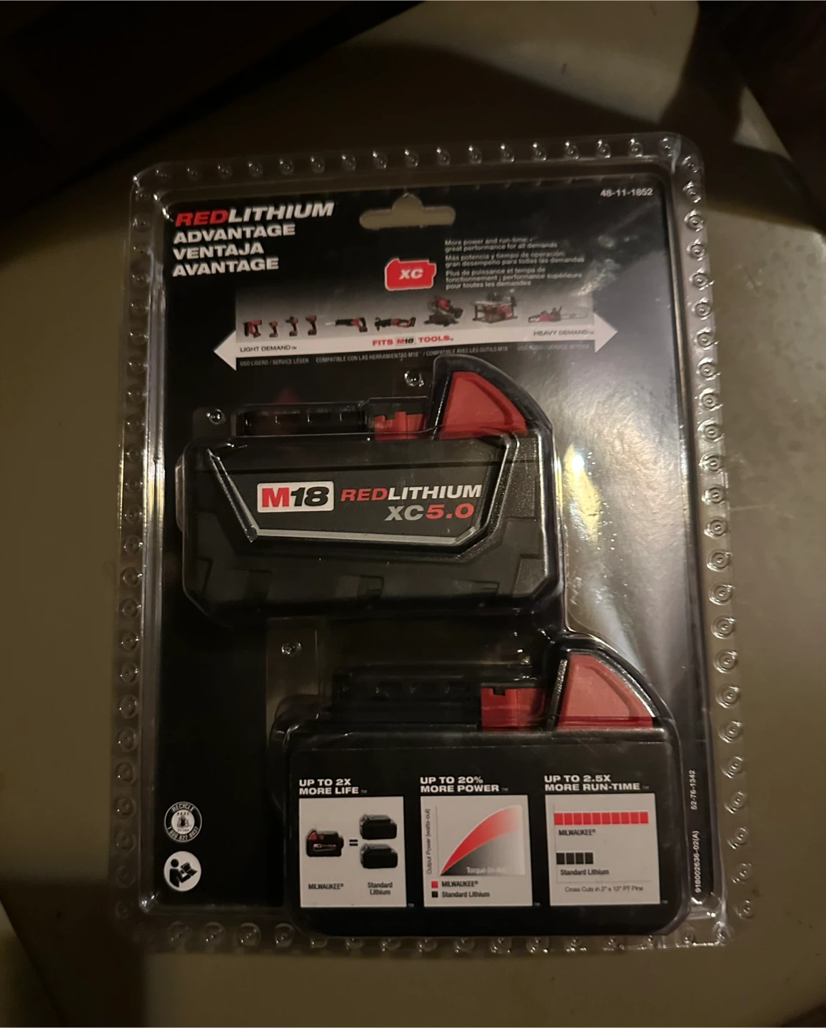 Firm price Milwaukee M18 REDLITHIUM XC5.0 Battery Pack (2 Pack) - photo 2