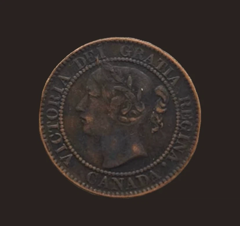 1858 Canada One Cent Coin