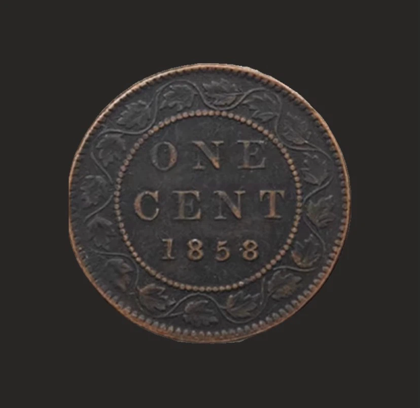 1858 Canada One Cent Coin - photo 2
