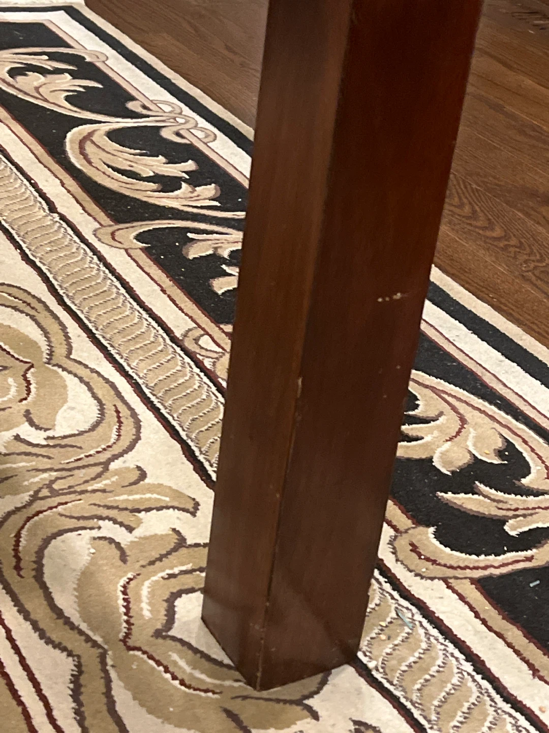 Dark wood coffee table with glass inserts - photo 4