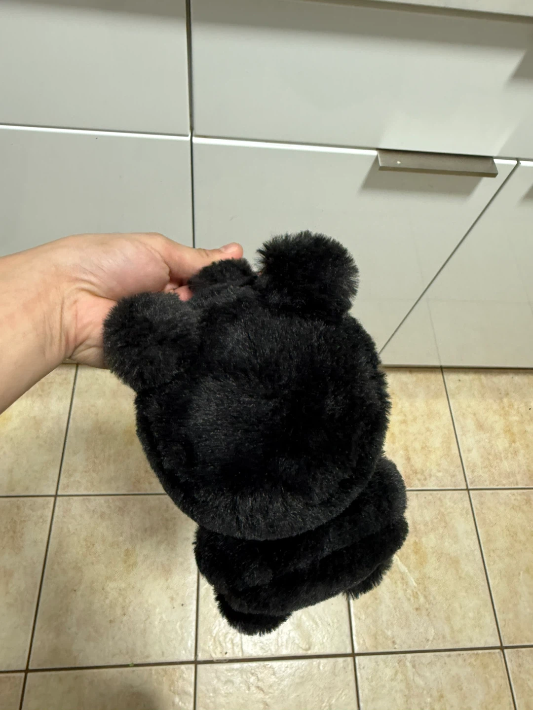 Black Fuzzy Ear Muffs - photo 2