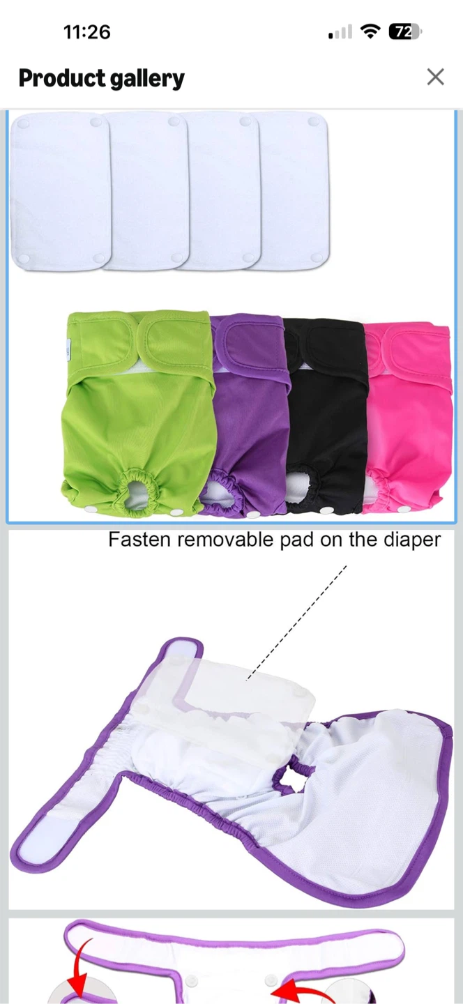Paw Inspired Washable Dog Diapers
