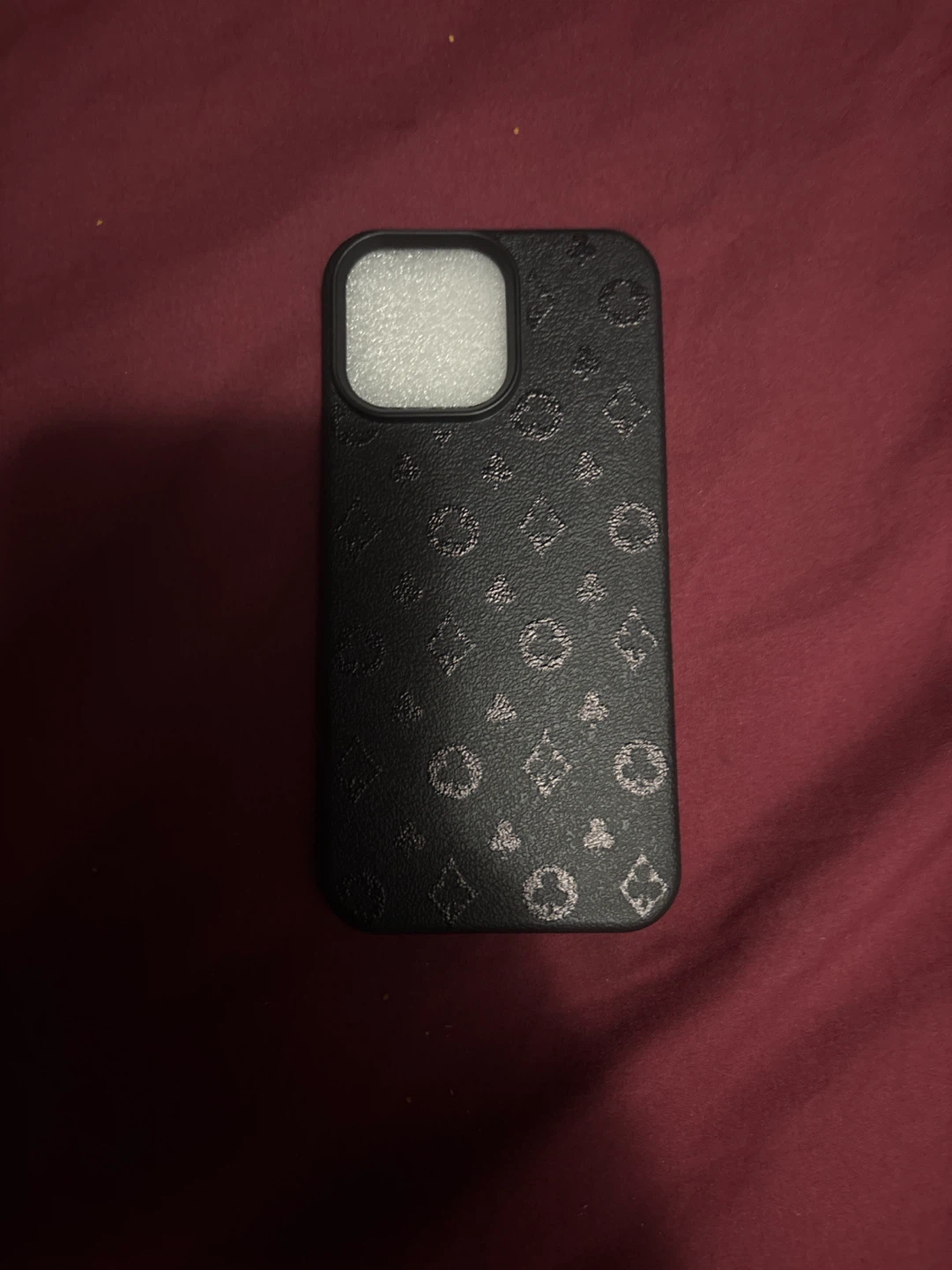 Black Patterned Protective Phone Case