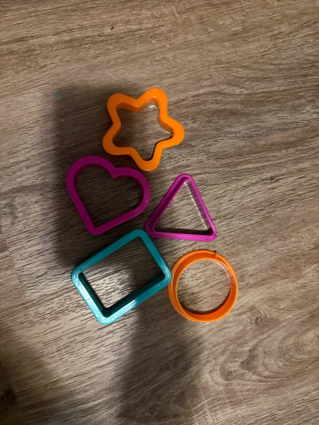 Set of 6 Plastic Shape Cutters