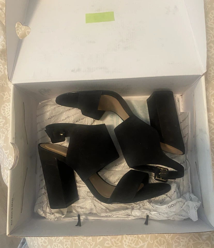 ALDO Black Heeled Sandals