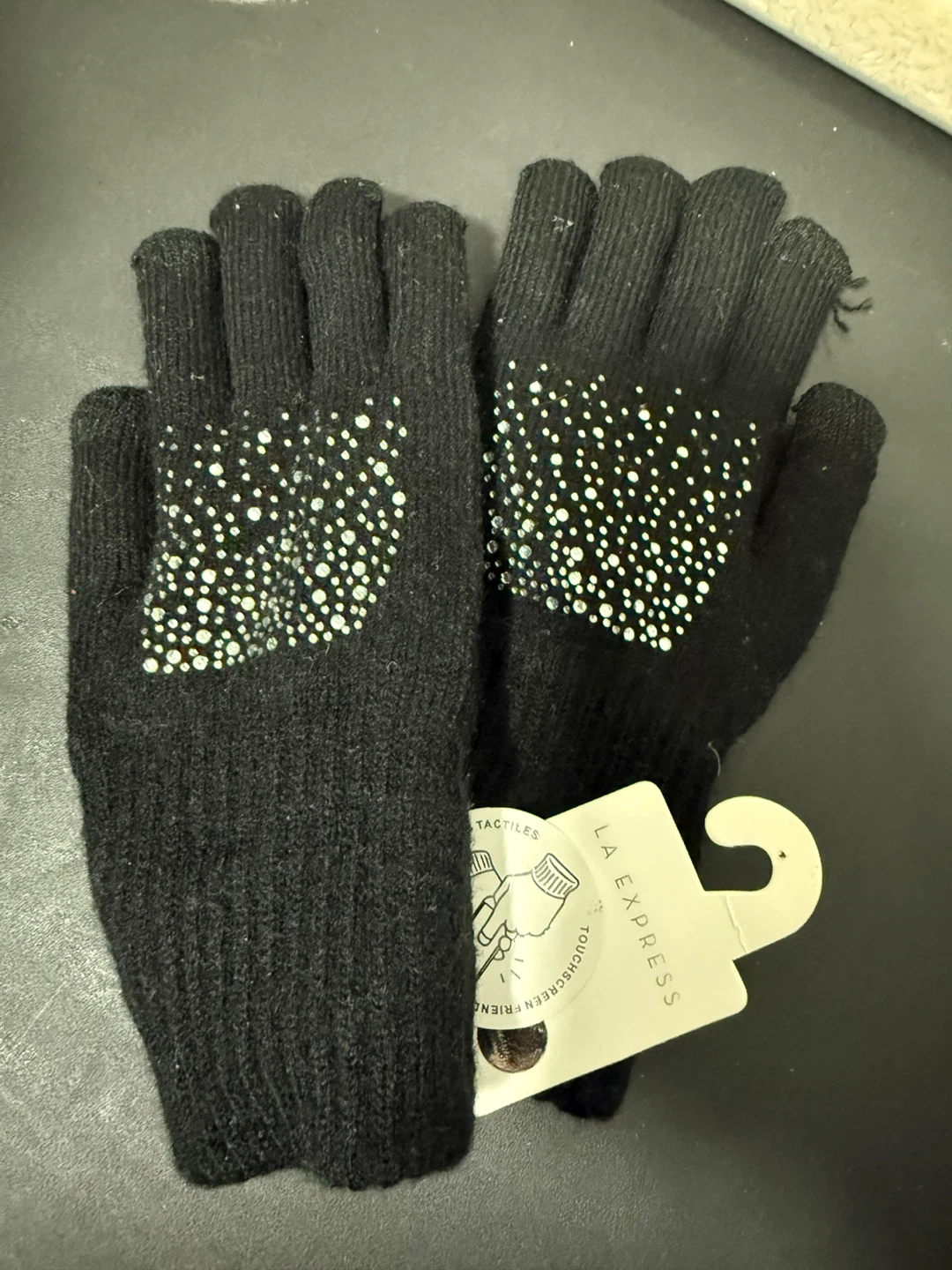 La Express Black Touchscreen Gloves