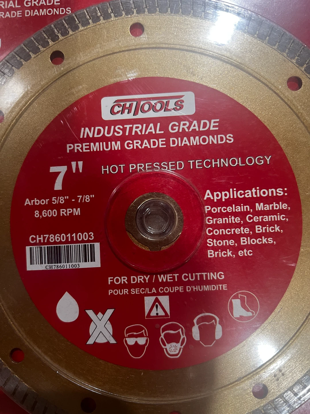 NEW CH TOOLS 7” DIAMOND BLADE - photo 2