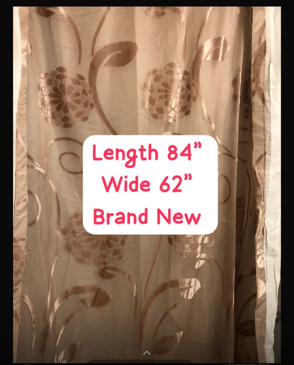 Floral pattern curtain - photo 3