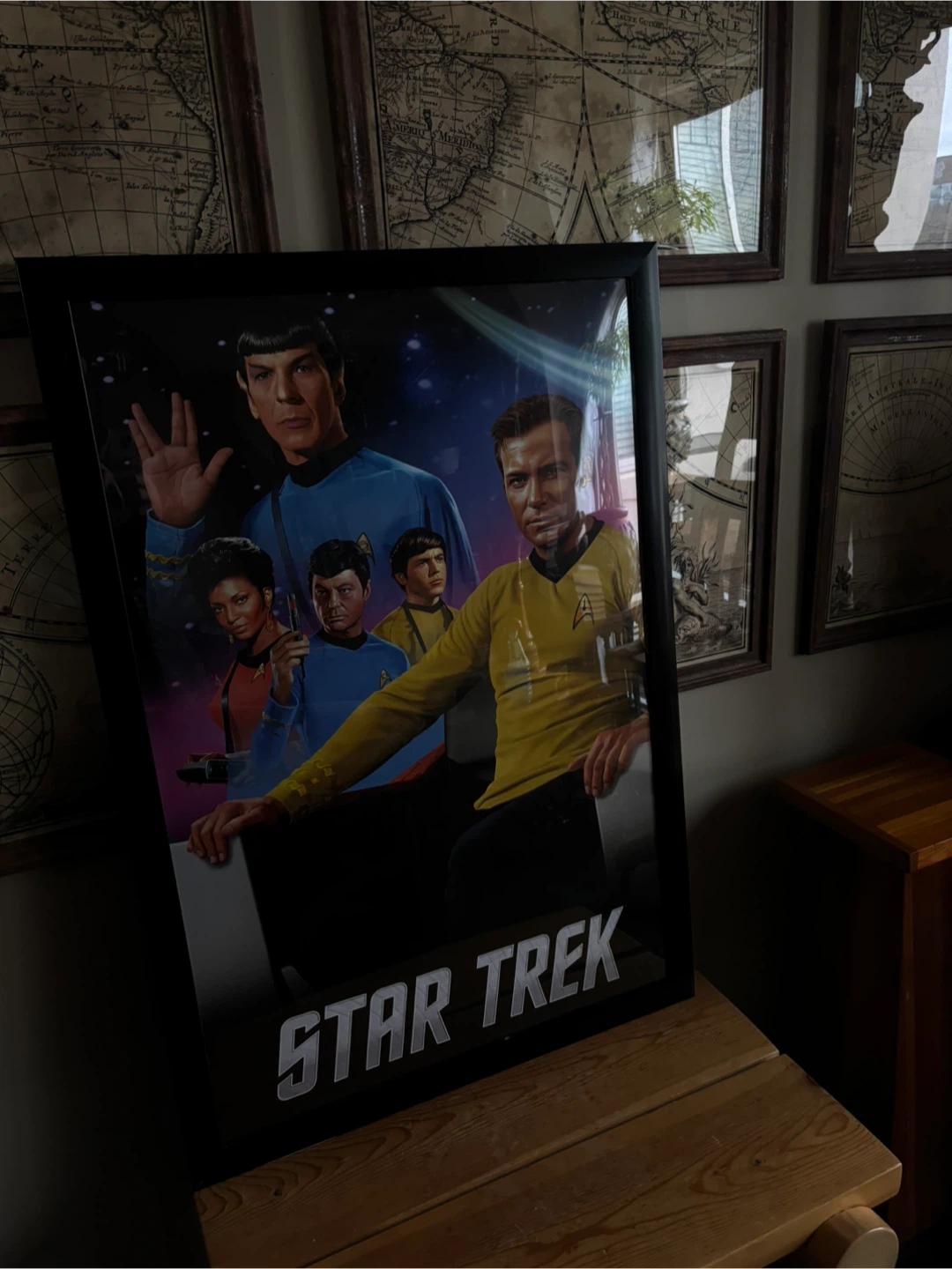 Framed Star Trek Original Series Poster