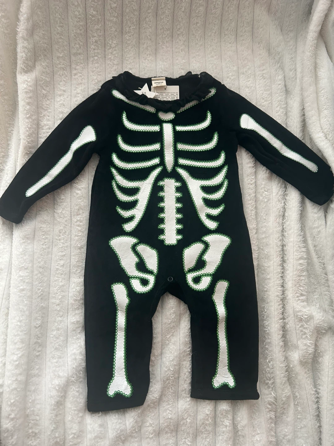Zara Home Kids Skeleton Glow in the Dark Onesie