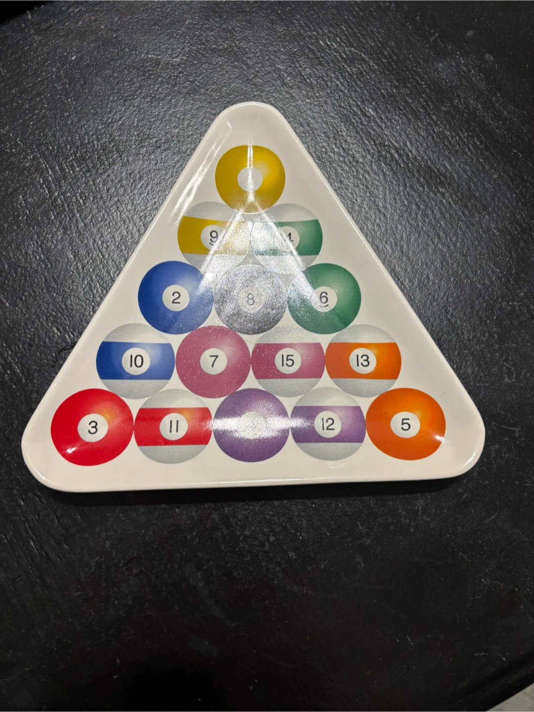 Set of 4 Billiard Ball Snack Plates - photo 2
