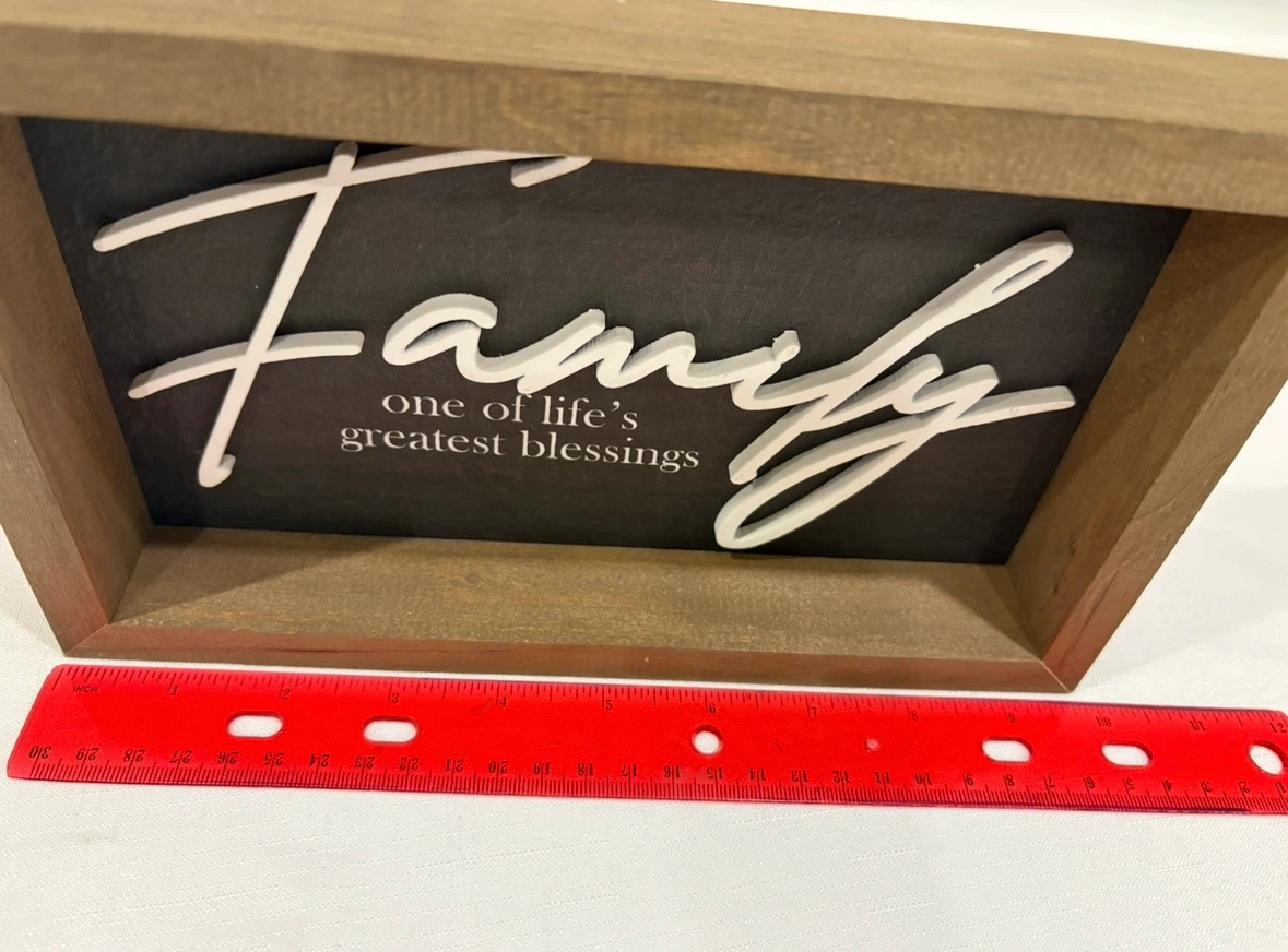 Family decorative wooden wall sign - photo 2