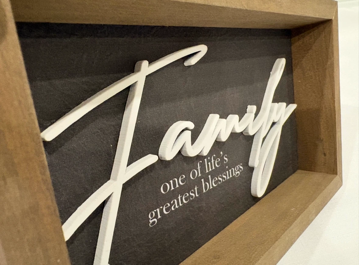 Family decorative wooden wall sign - photo 5