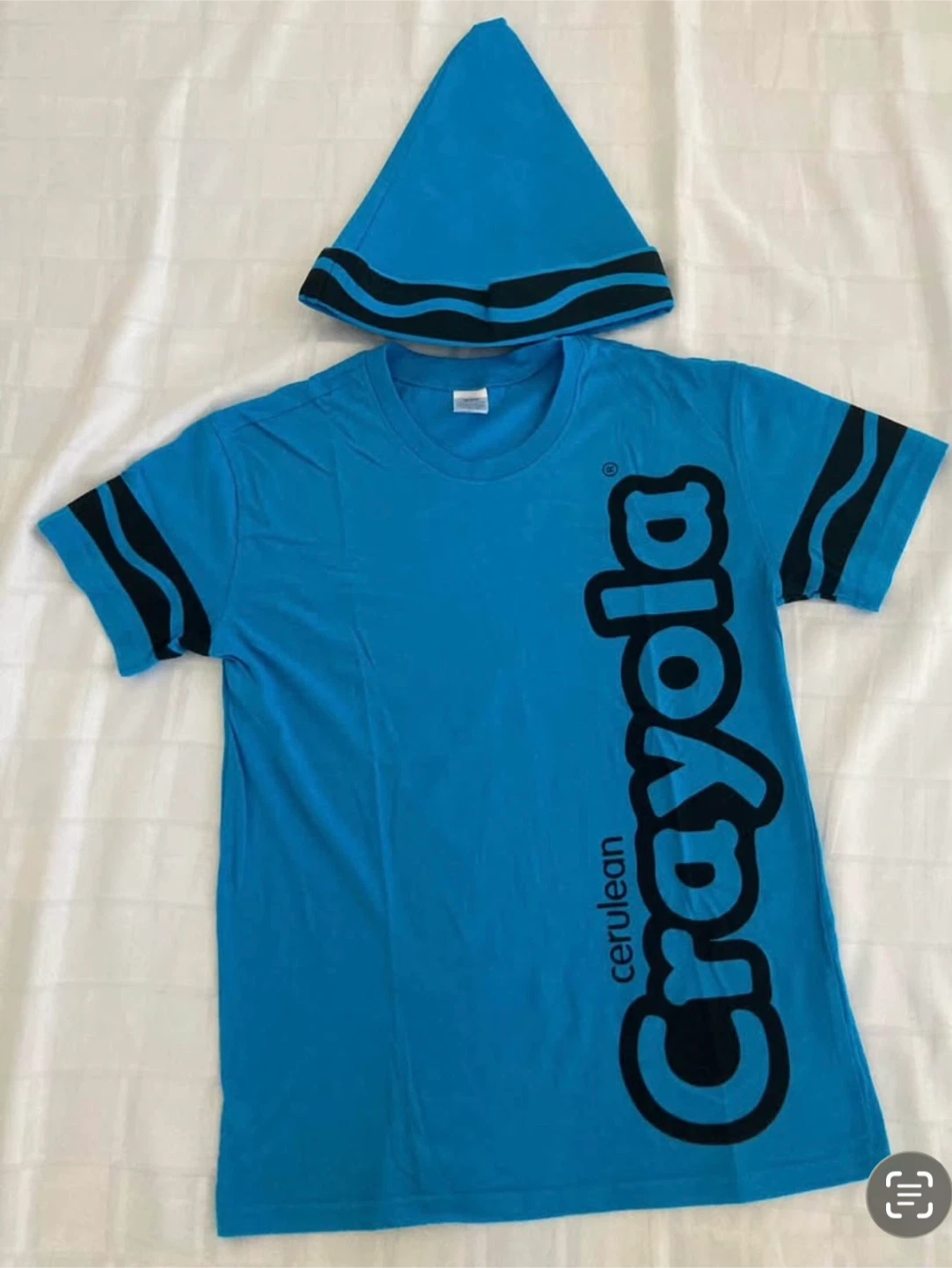 Crayola Cerulean T-shirt and Hat Set Costume