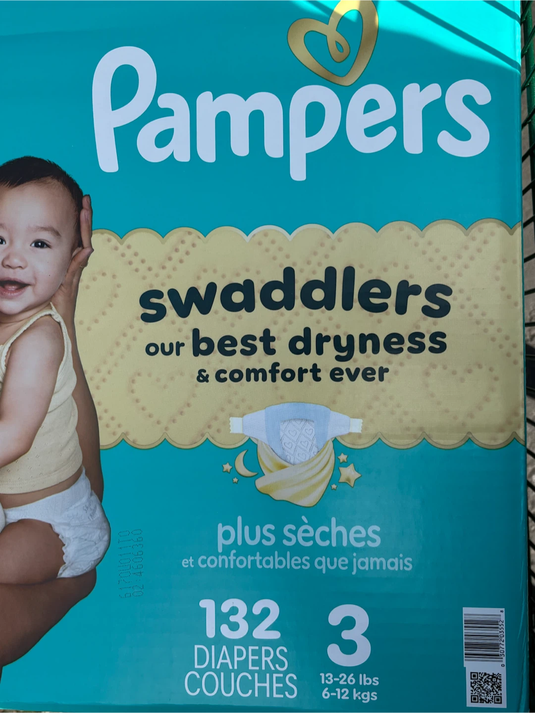 Pampers Swaddlers Size 3 Diapers - 132 Pack