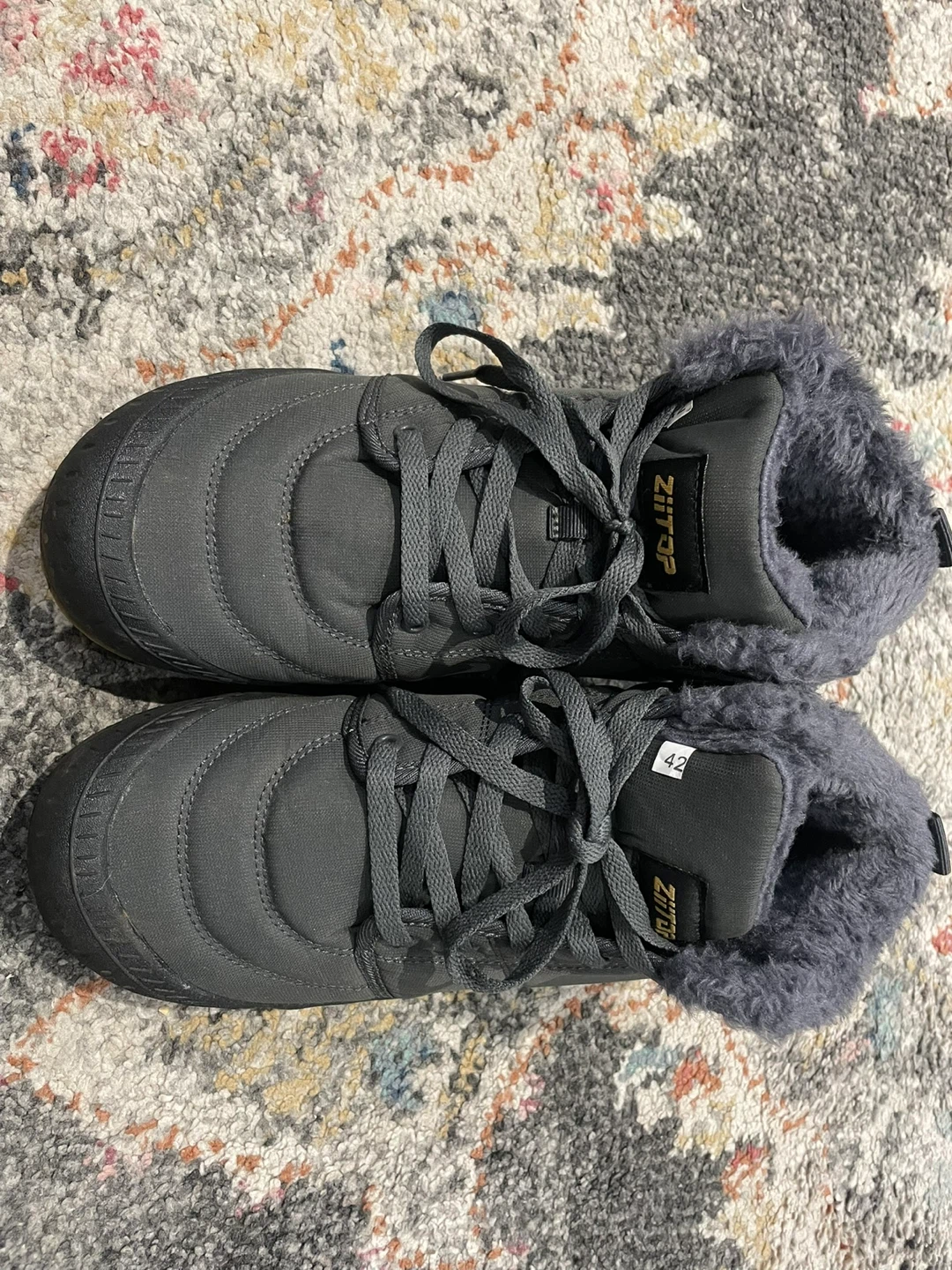 Ziitop Grey Fur-Lined Winter Boots - Size 42 - photo 3