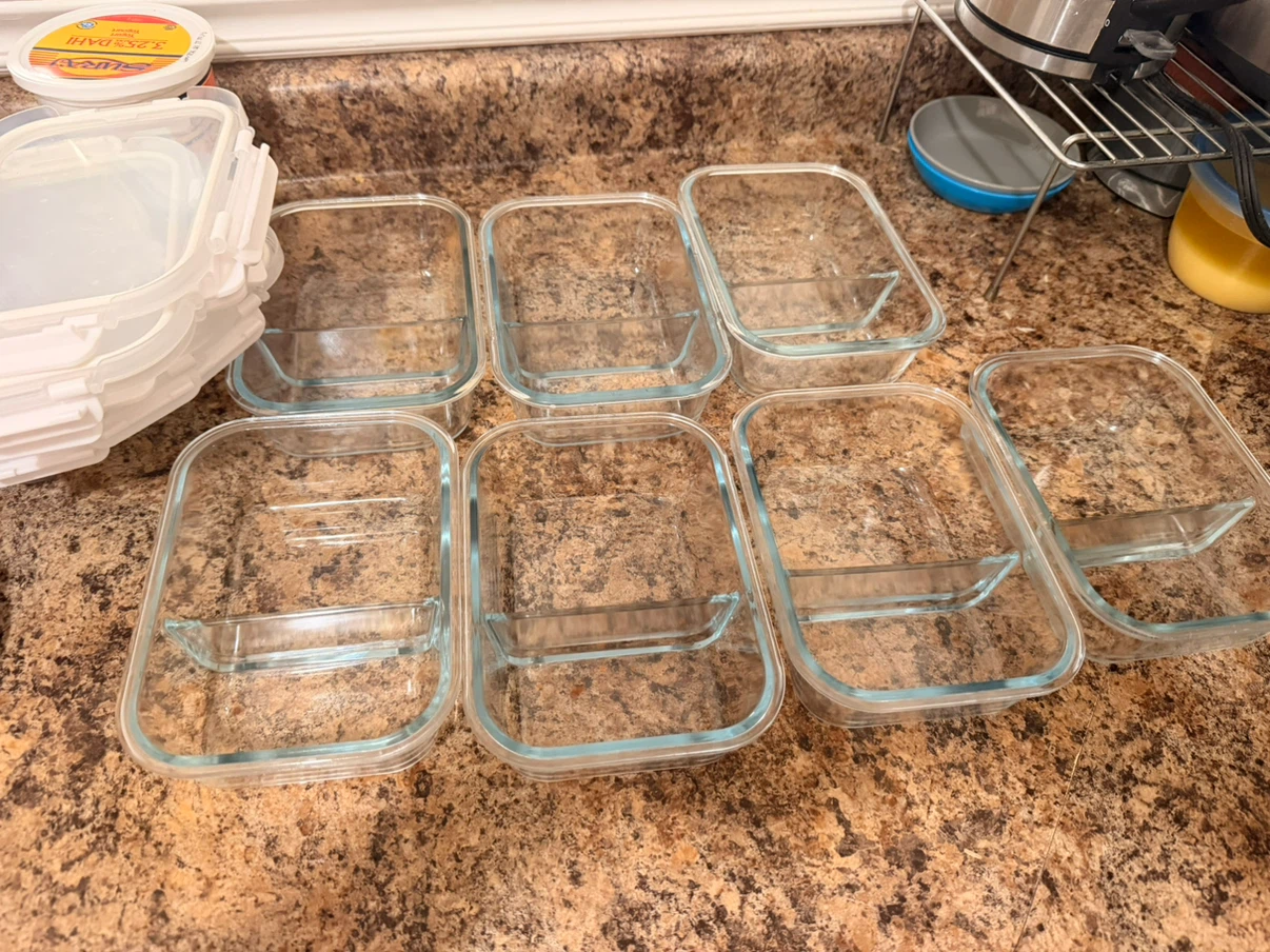 Set of 7 Glass Meal Prep Containers - photo 3