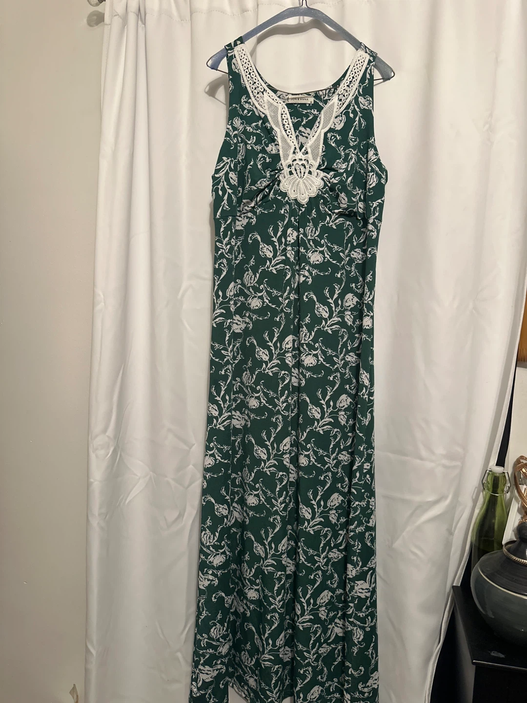 Jon & Anna Floral Maxi Dress Green Size XL