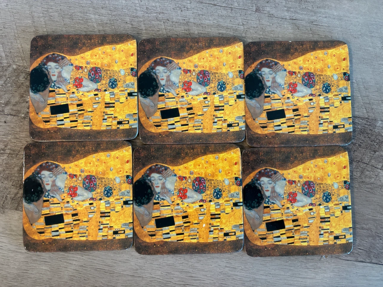 Gustav Klimt Coasters and Hometrends Cotton Placemat - photo 3