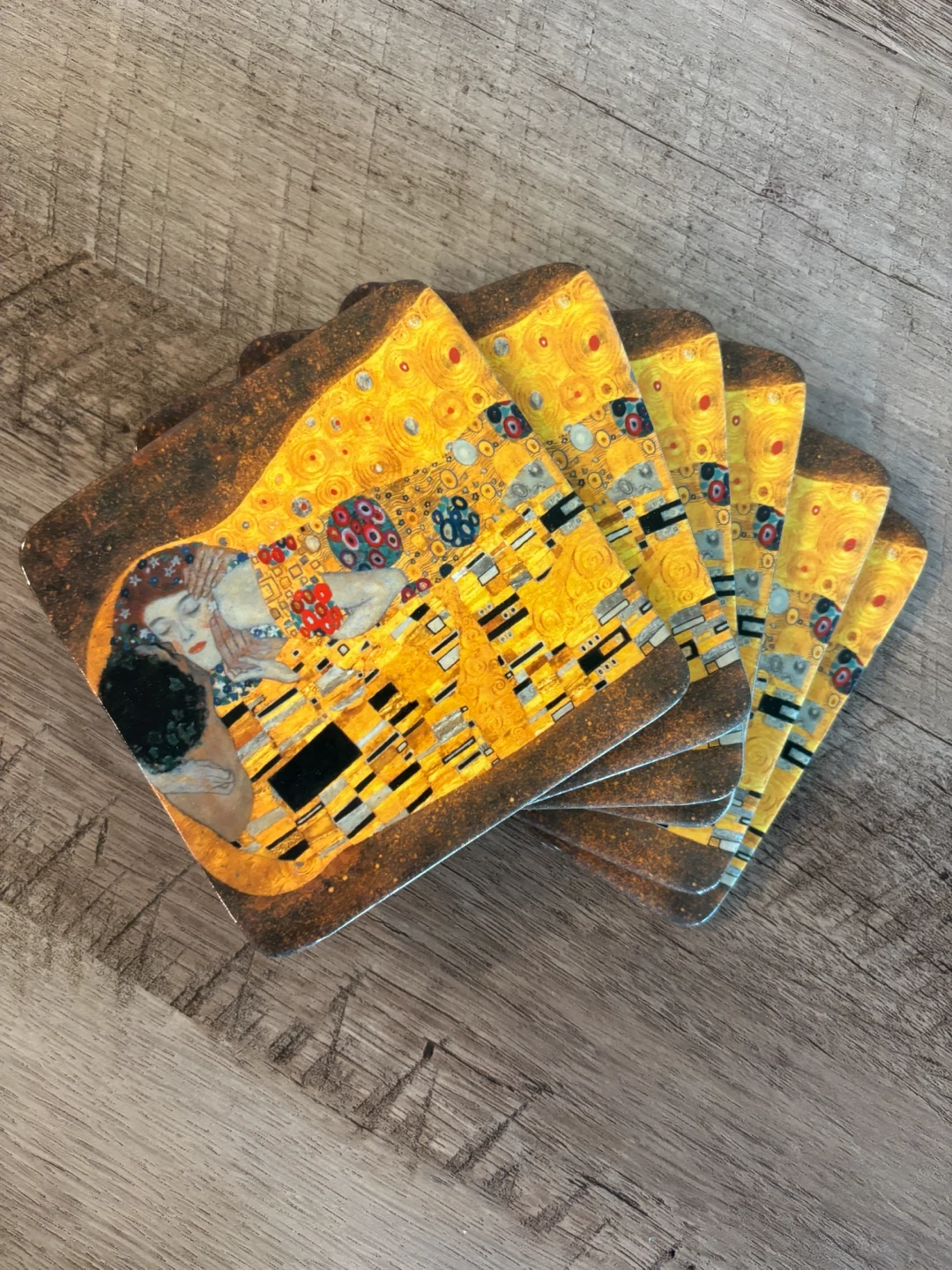 Gustav Klimt Coasters and Hometrends Cotton Placemat - photo 4