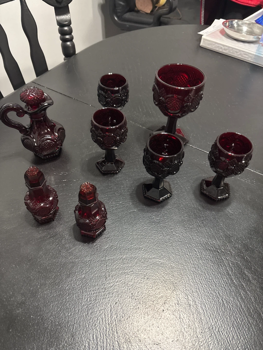 Vintage Avon Red Glass Collection