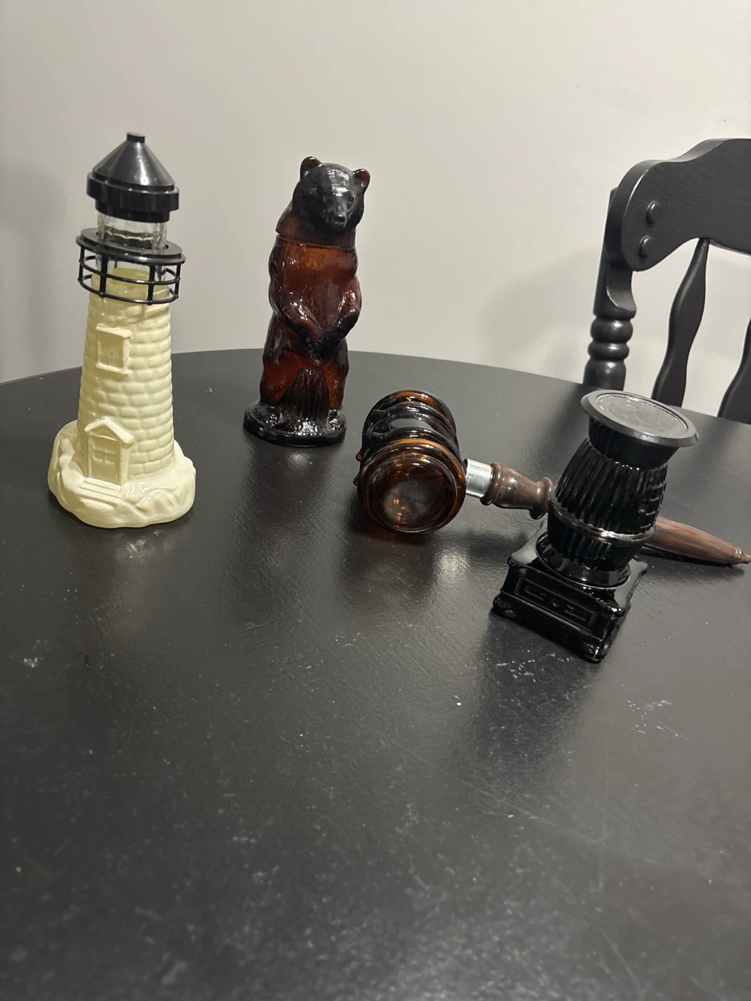 Avon Figural Glass Bottles - Set of 5