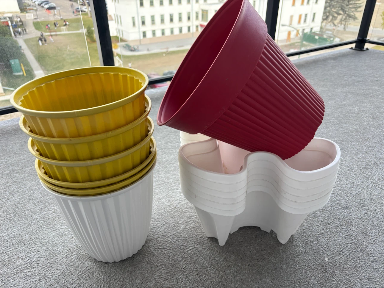 Assorted Plastic Plant Pots