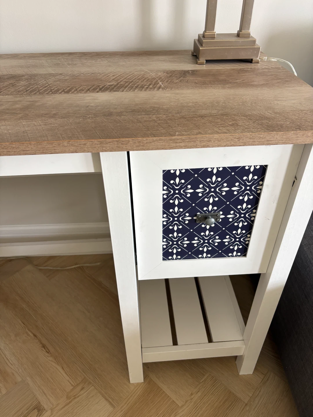 Wayfair White and Wood Grain Desk - photo 2