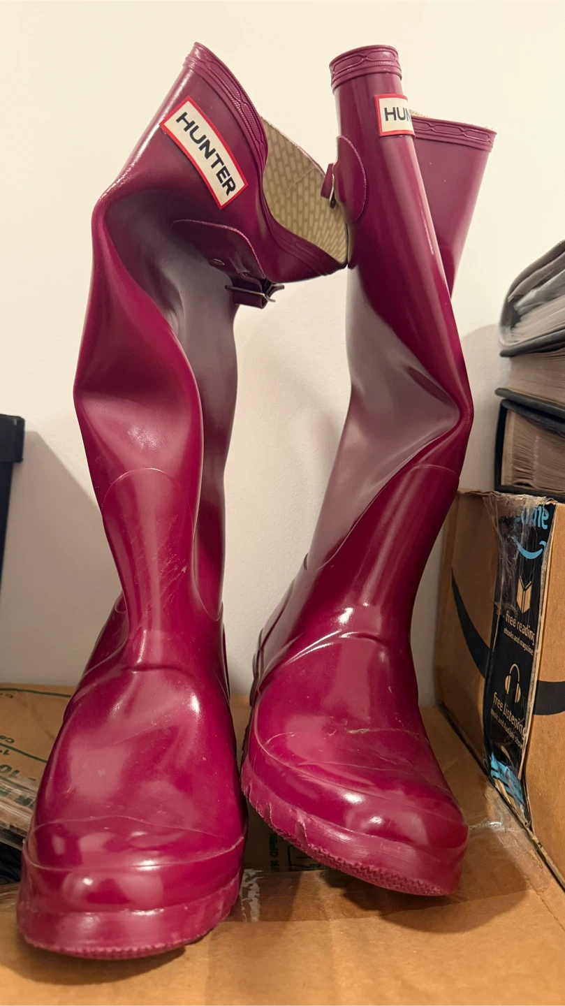 Hunter Tall Rain Boots - Magenta