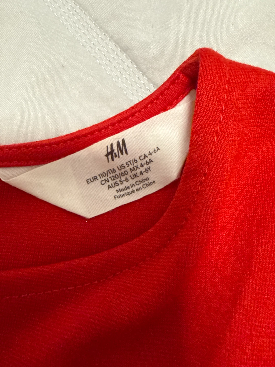 H&M Red Plaid Dress - Size 4-6A - photo 2