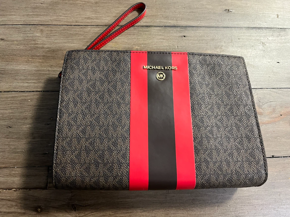 Michael Kors Logo Wristlet Clutch
