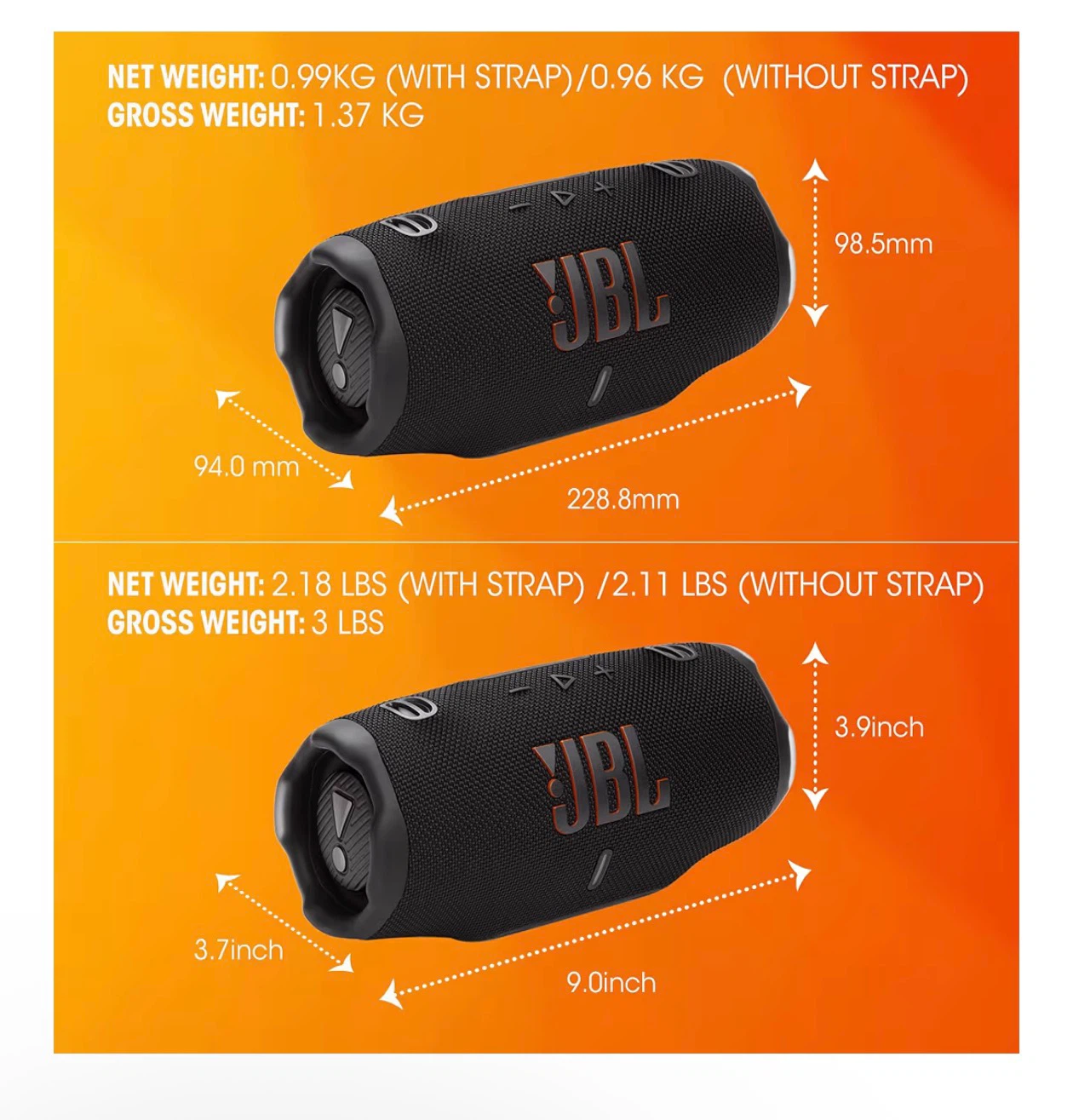 JBL Charge 6 Portable Bluetooth Speaker - photo 4