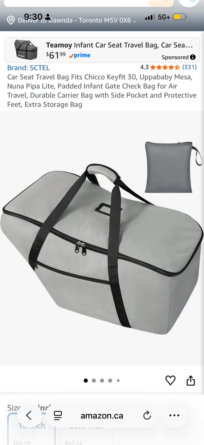 UPPA Mésa V2 Infant Car Seat w/Travel Bag - photo 2