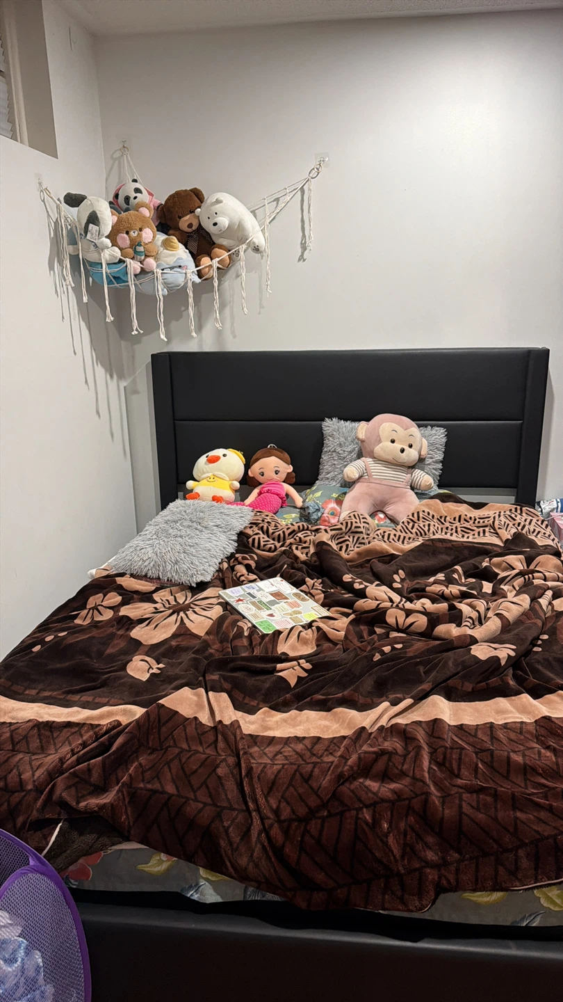 Queen bed frame and mattress - photo 2