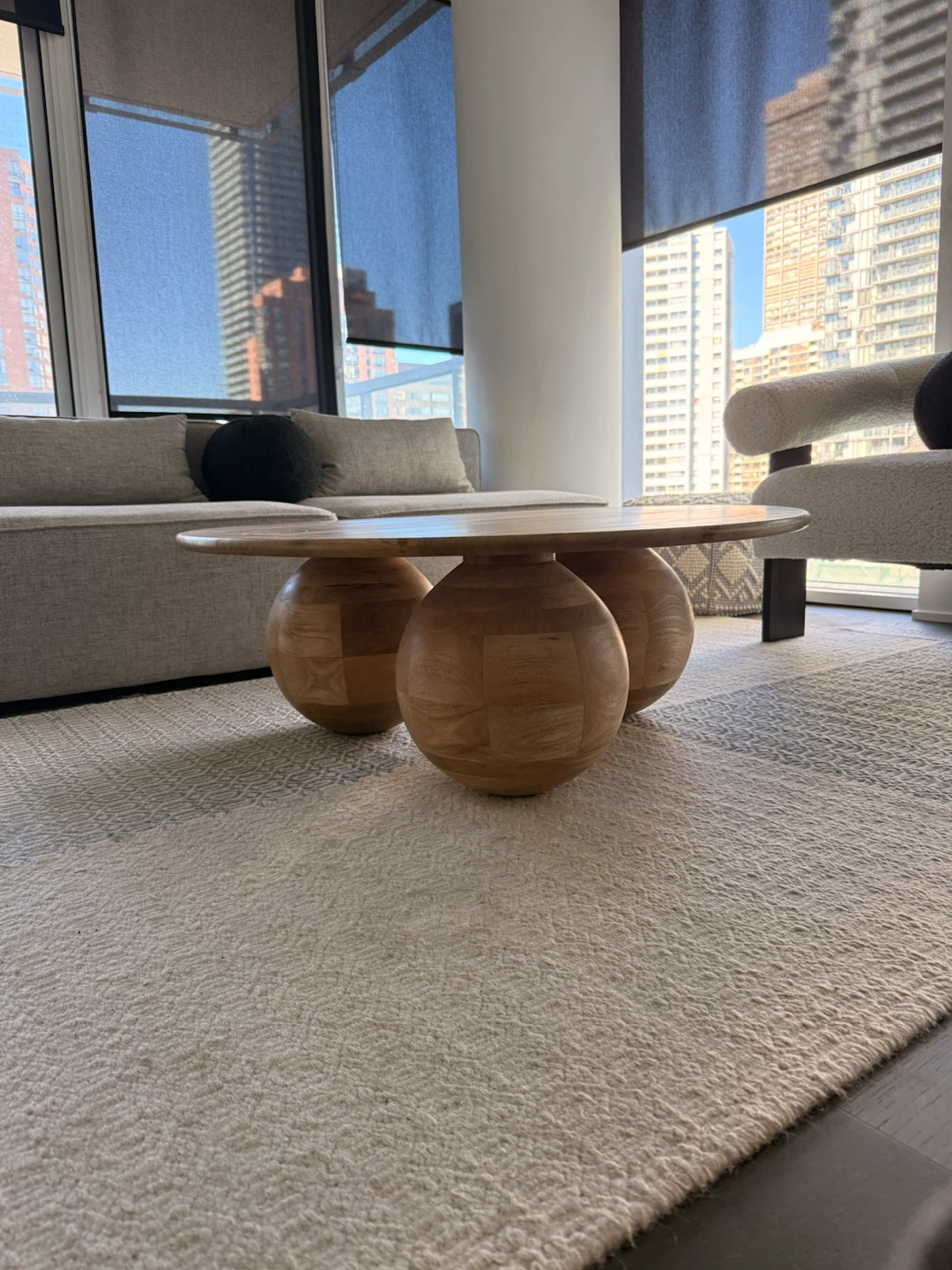 Round Wooden Coffee Table