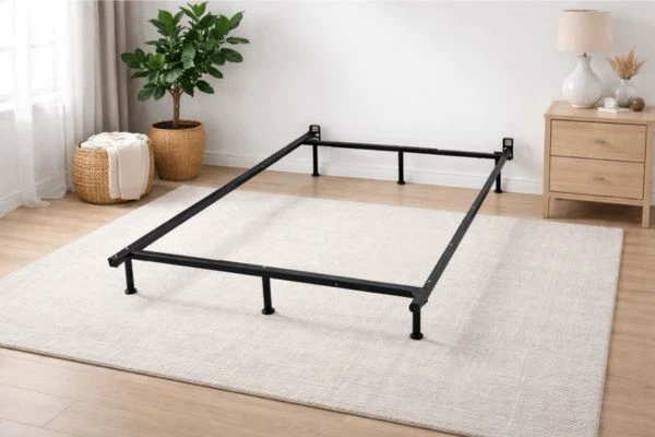 New Black Metal Queen/Twin Bed Frame