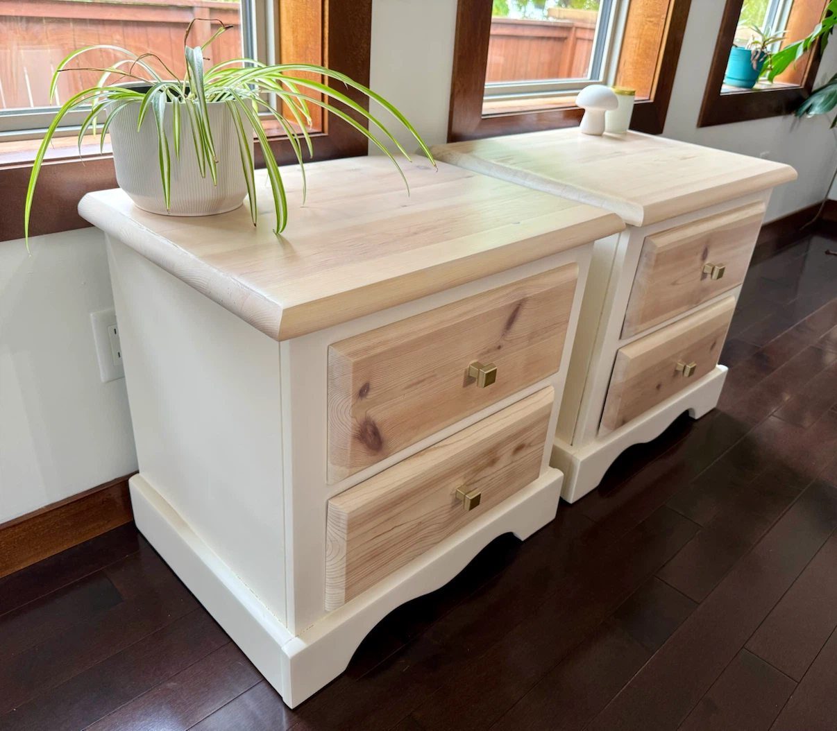 Refinished Modern Farmhouse Style Nightstands - photo 2