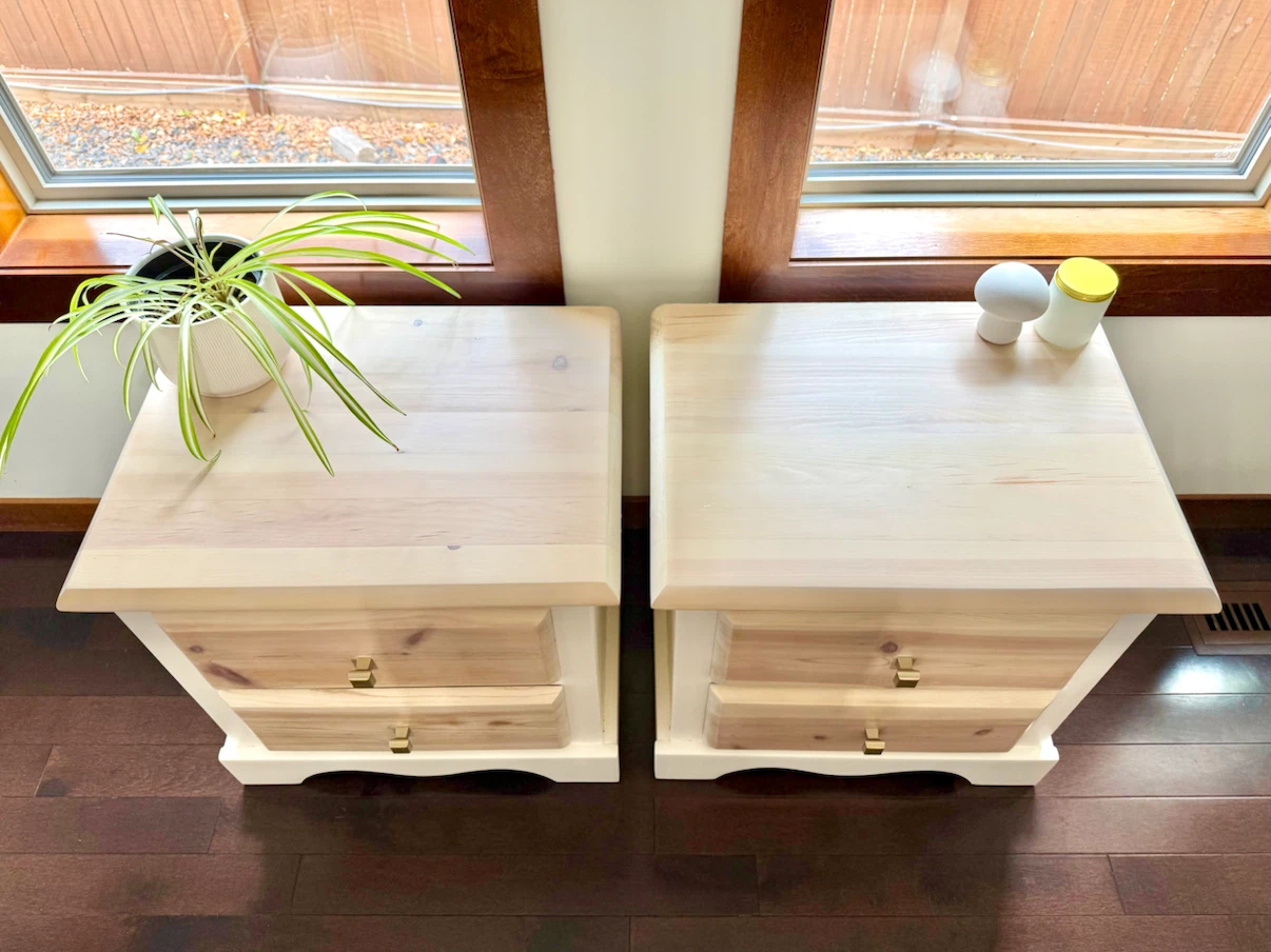 Refinished Modern Farmhouse Style Nightstands - photo 4