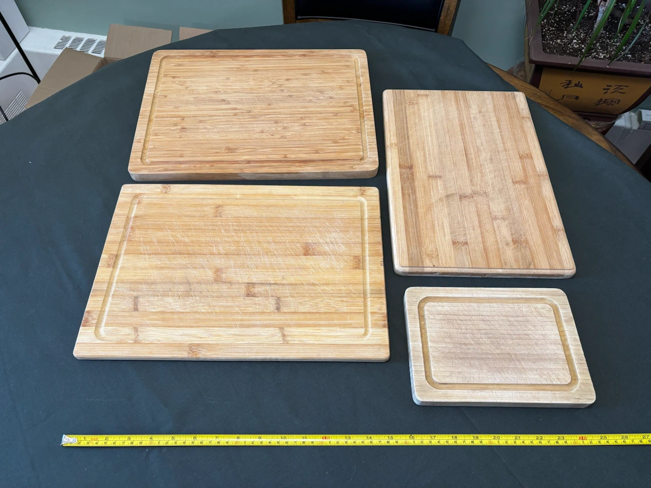 Set of 4 Bamboo Cutting Boards