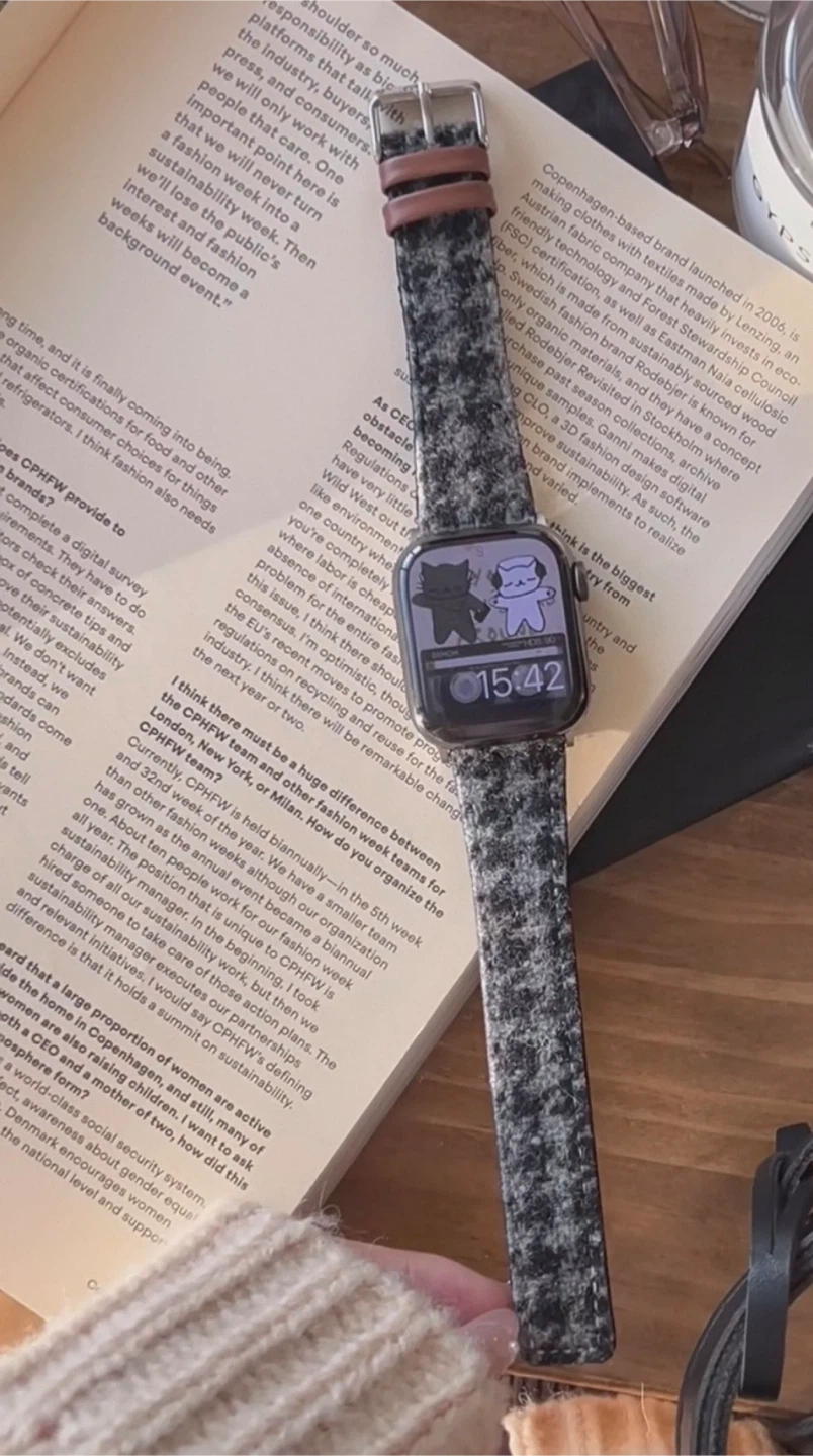 Tweed-Style Apple Watch Band - photo 2