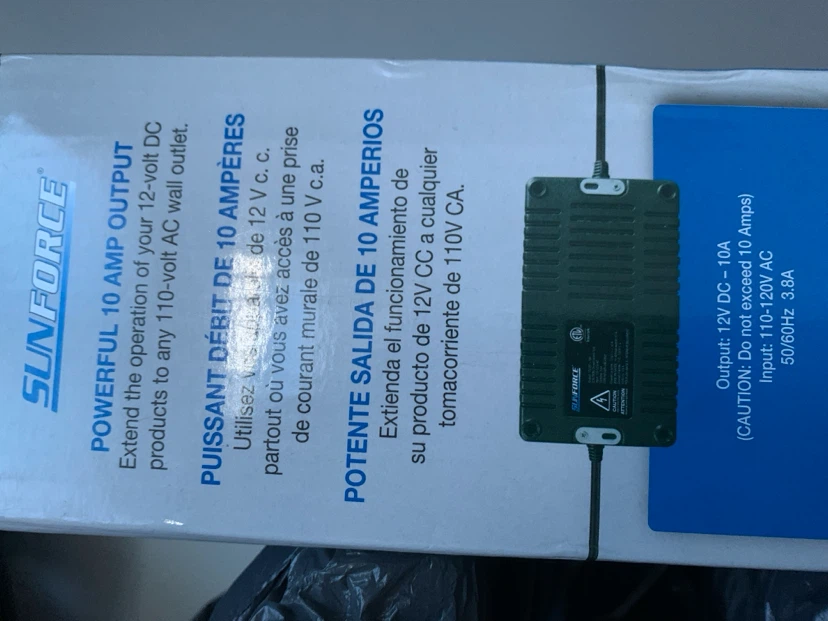 Sunforce 10 Amp AC/DC Power Converter