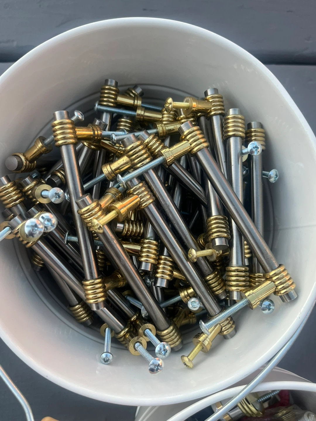 Metal Cabinet Pulls - Gold and Silver Tone