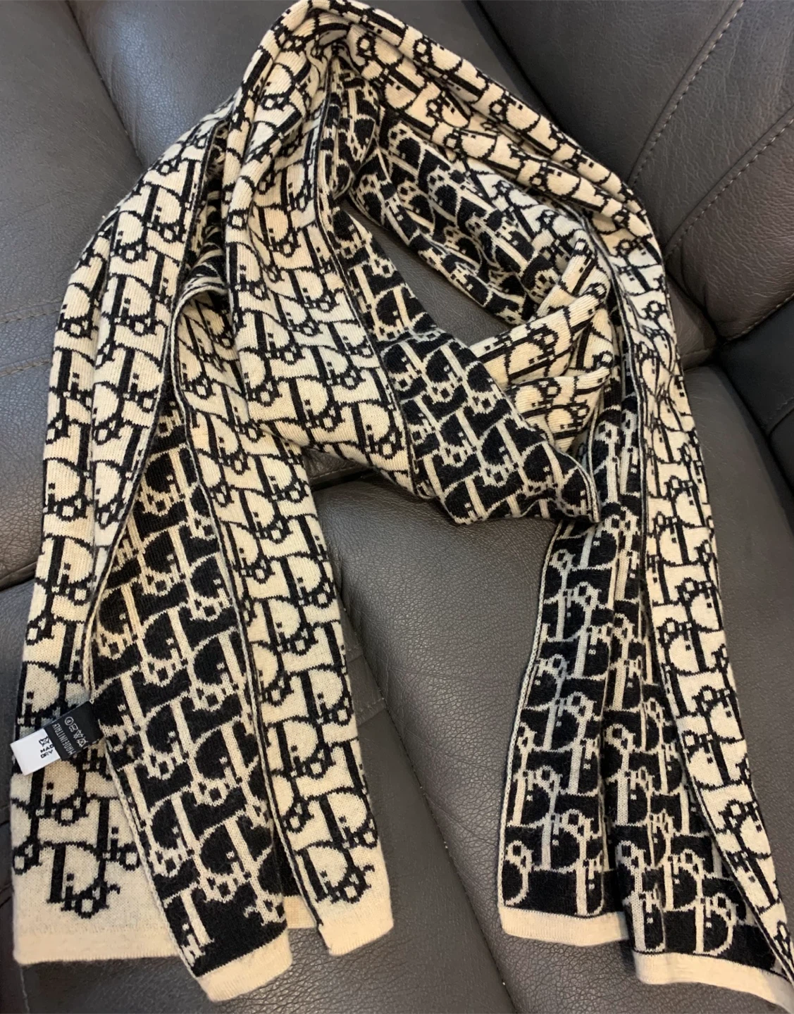 Christian Dior Oblique Reversible Scarf Unisex