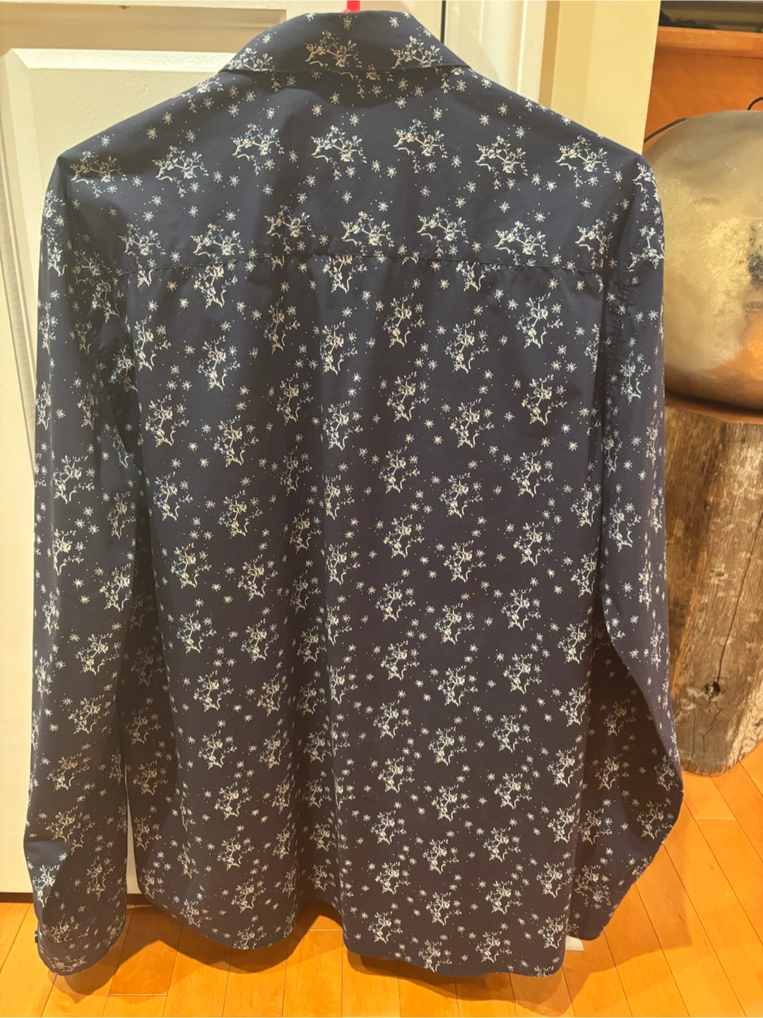 Le 31 Simons Navy Floral Print Shirt size large - photo 4