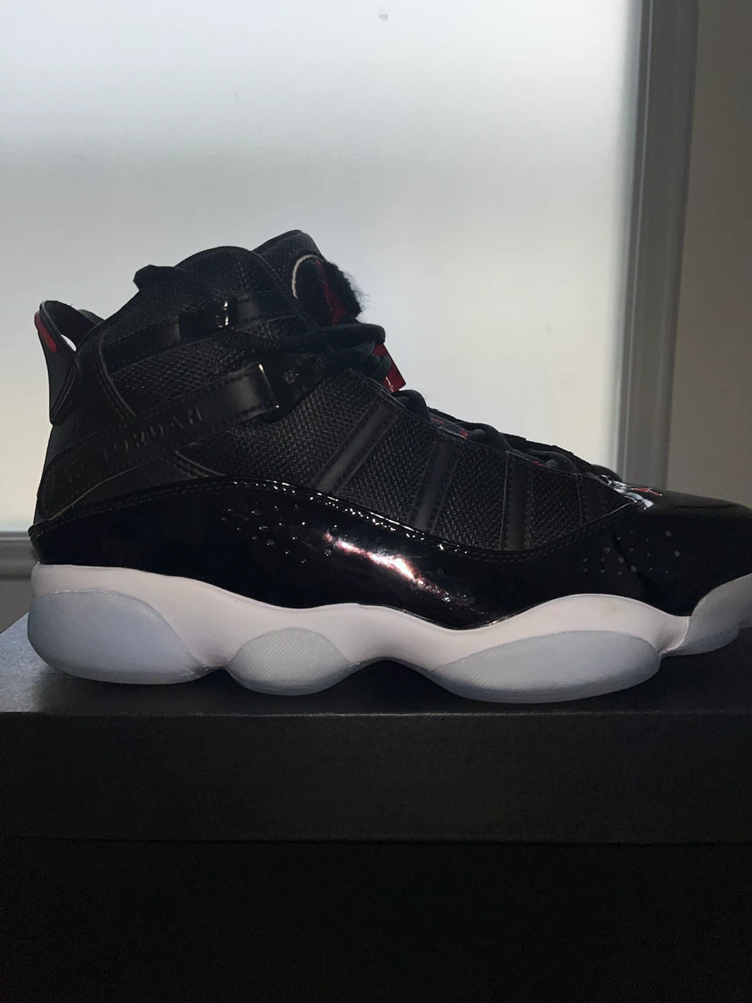 Nike Air Jordan 6 Rings Black Gym Red