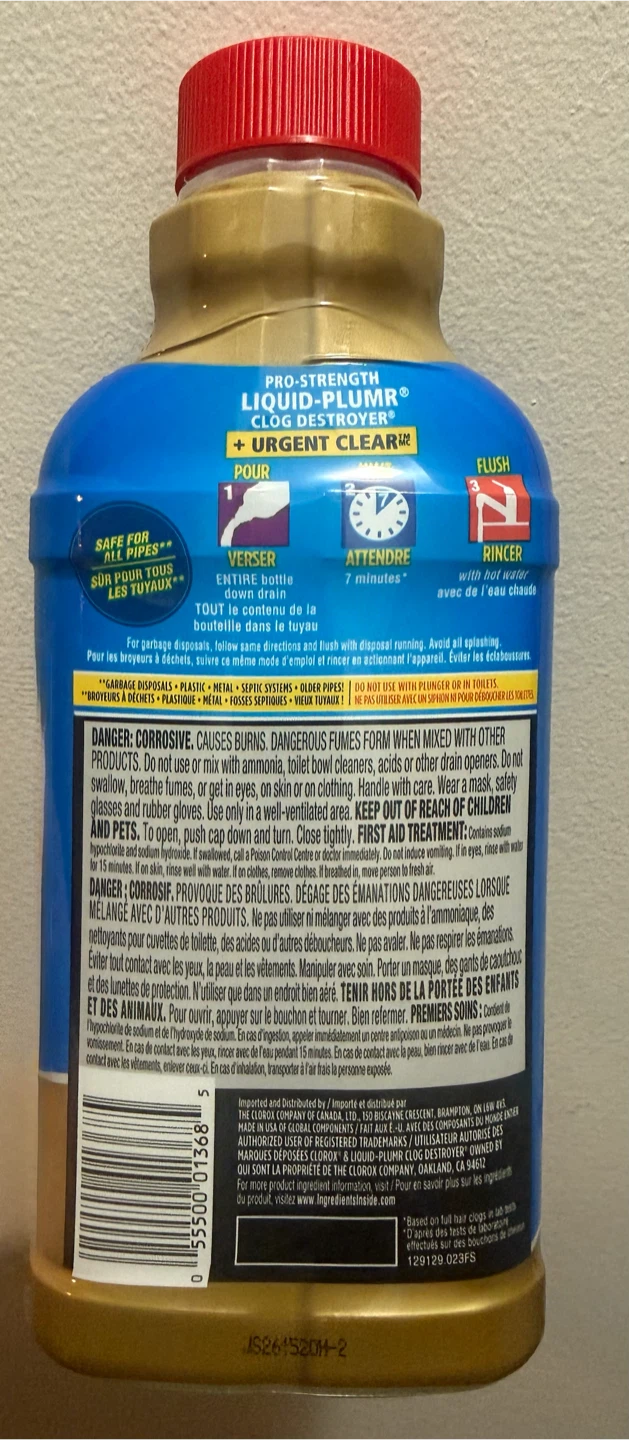 Liquid-Plumr Urgent Clear Clog Destroyer - photo 2