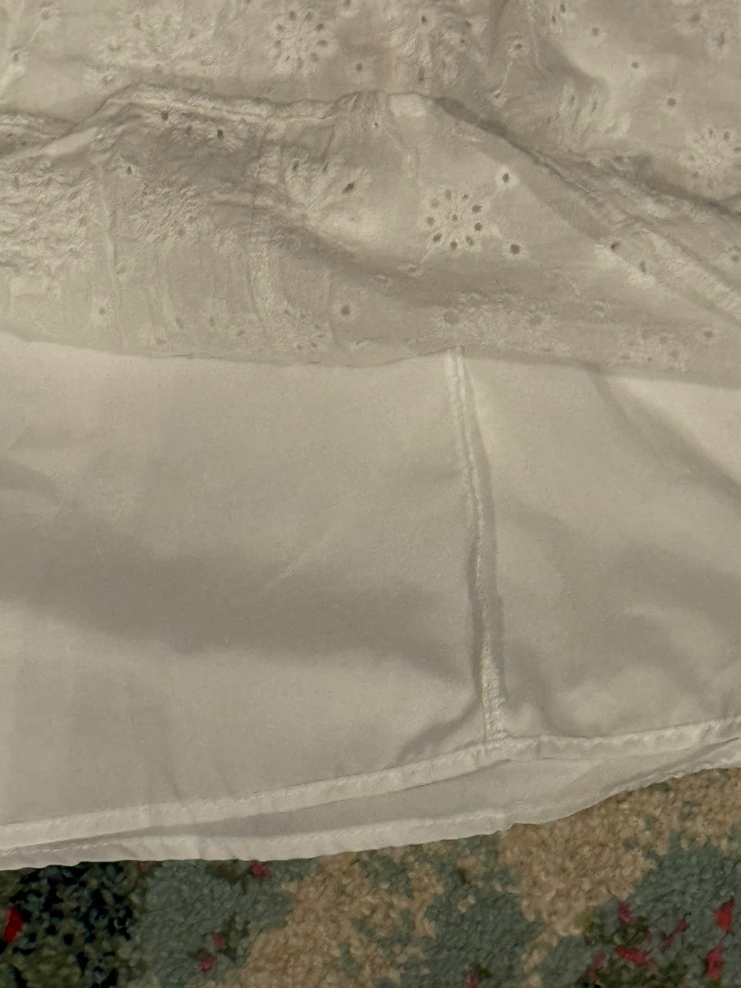 White Eyelet Halter Tank Top Mini Dress - photo 5