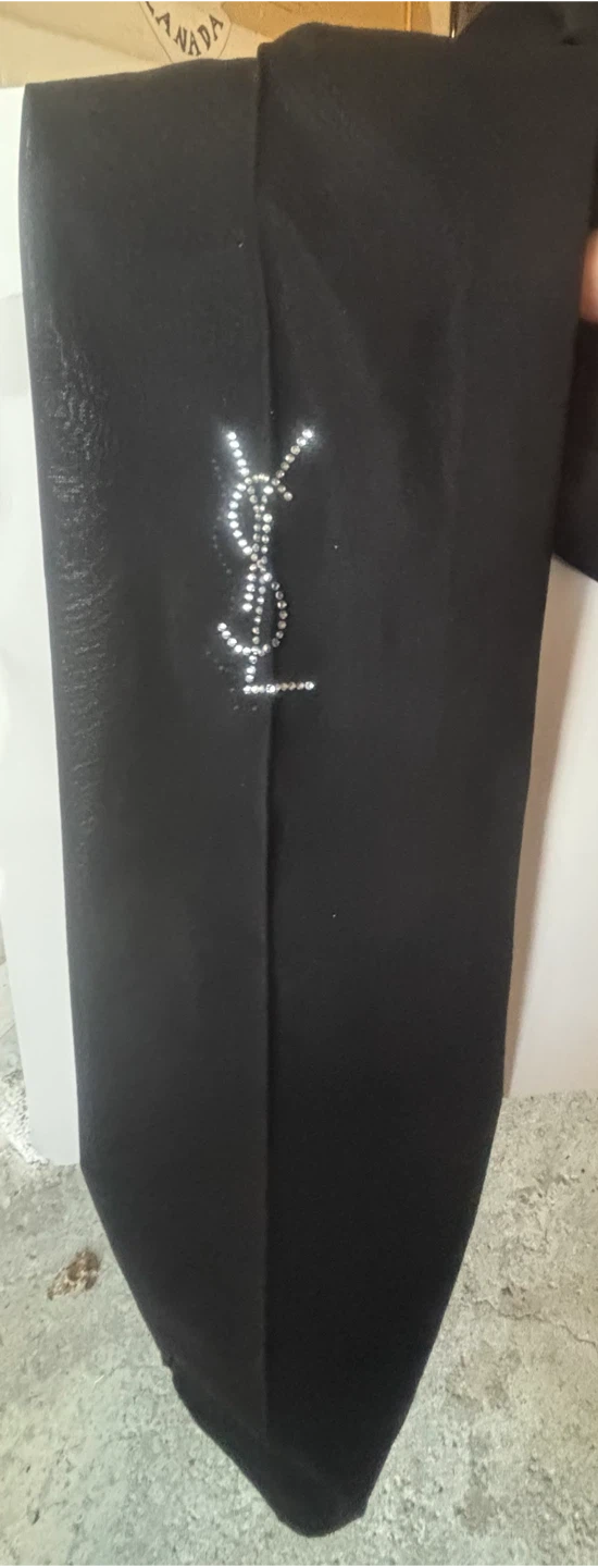Saint Laurent Rhinestone Logo Tights - photo 2