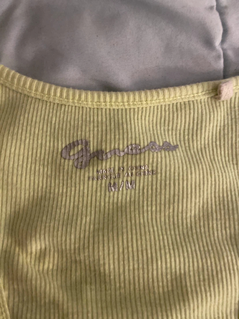 Guess Yellow Ribbed Tank Top - photo 3